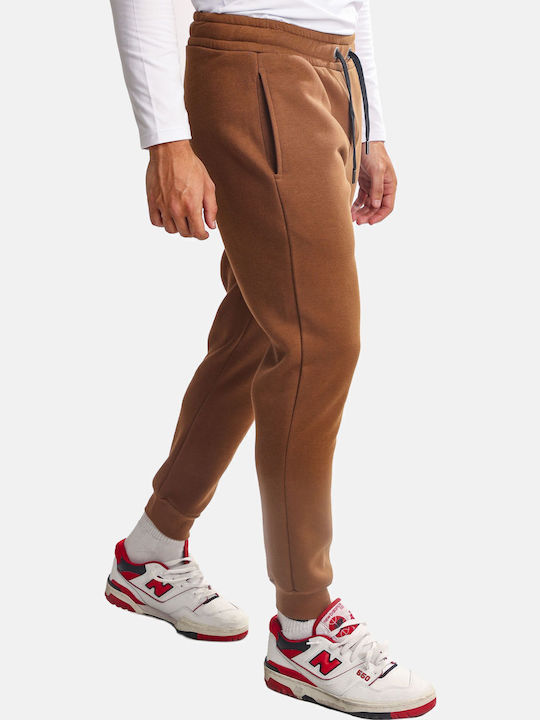 Sweatpants with Elastic Brown