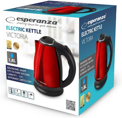 Esperanza Βραστήρας 1.8lt 1800W Μαύρος