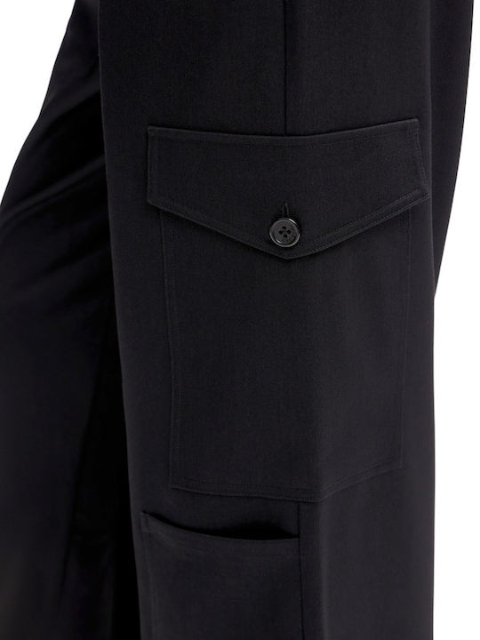 Liverpool Damen Stoff Hose Schwarz