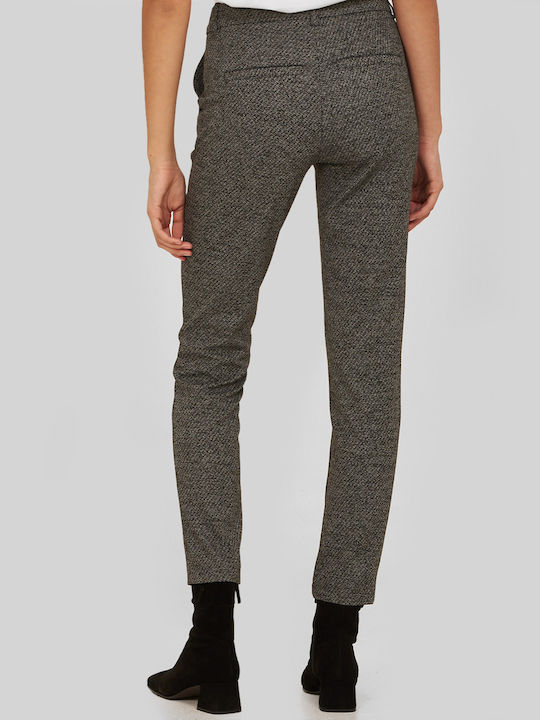 Ariela Montero Women's Fabric Trousers Gray