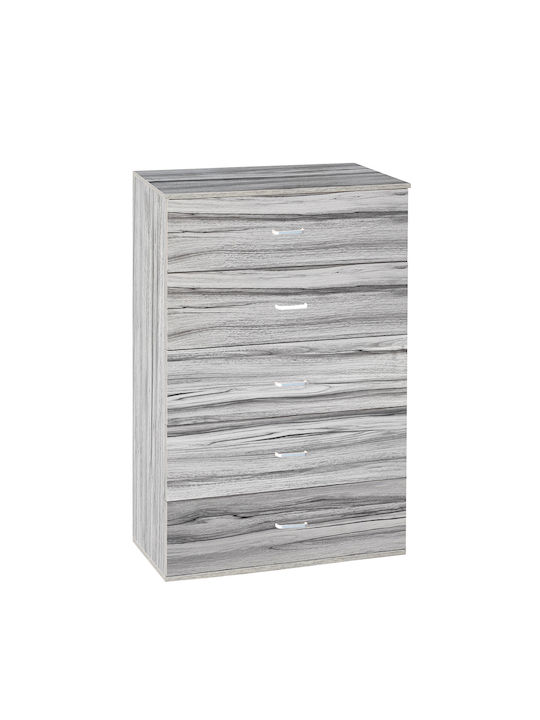Συρταριέρα Κρεβατοκάμαρας Aurora Grey 60x40x108cm