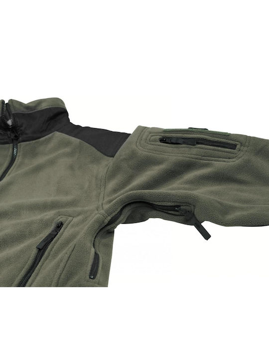 MFH Fleece Cardigan Black