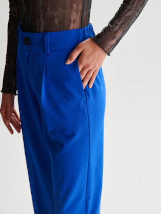 Women's Fabric Trousers Blue