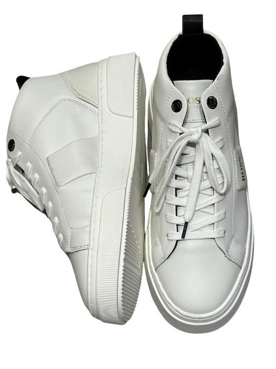 Leather White Men's Boots