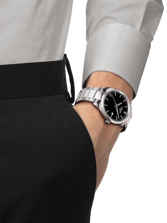 Tissot Men's Watch 40mm Battery With Silver Steel Bracelet