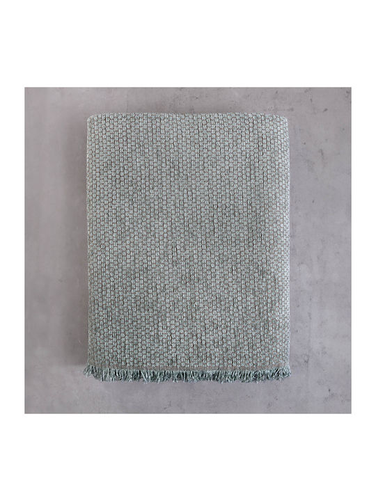 Rythmos Honey Cuverturi Pentru Canapea De Fotoliu 2 Fețe Șenilă 180x160 cm Ecru-Galben