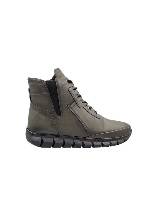 Pace Comfort Damen Knöchelstiefel Khaki