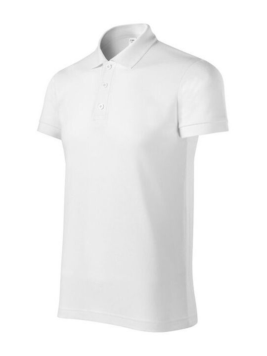 Piccolio Men's Short Sleeve Promotional Blouse White