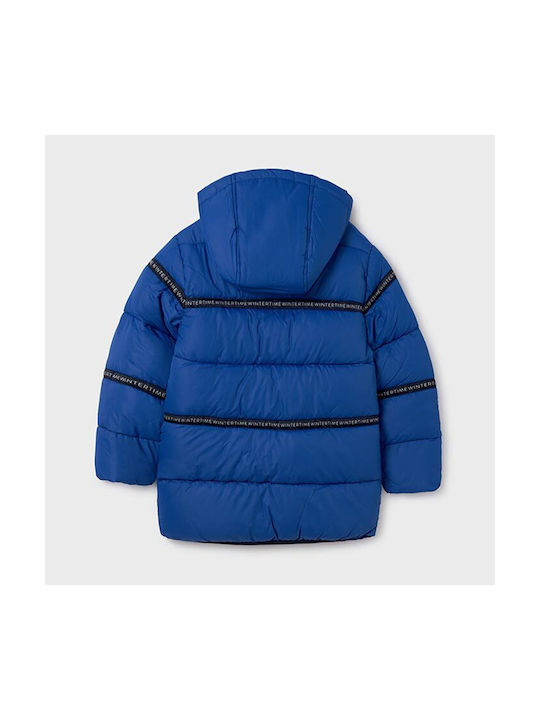 Mayoral Kids Casual Jacket with Hood Blue