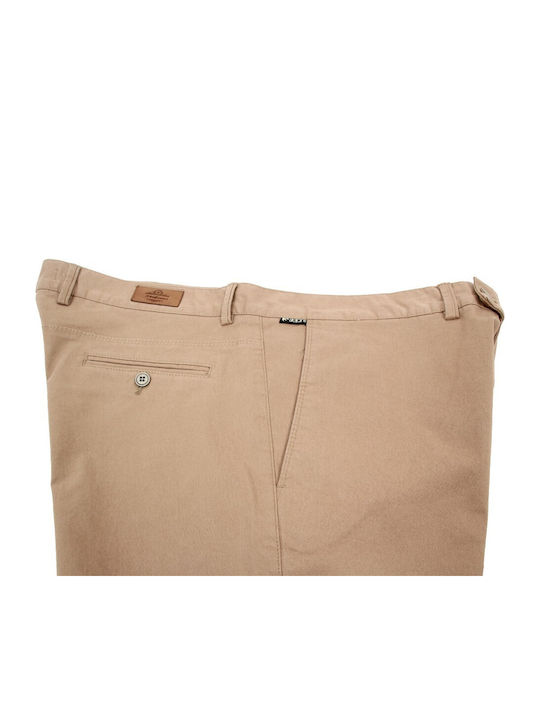 Stefansxxl Men's Trousers Chino Elastic Brown