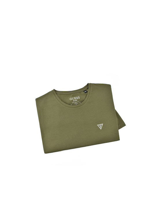 Guess Men's Short Sleeve T-shirt Khaki