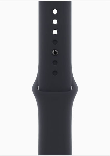 Apple Watch Series 9 Cellular Aluminum 45mm Waterproof with eSIM and Heart Rate Monitor (Midnight with Midnight Sport Band - M/L)