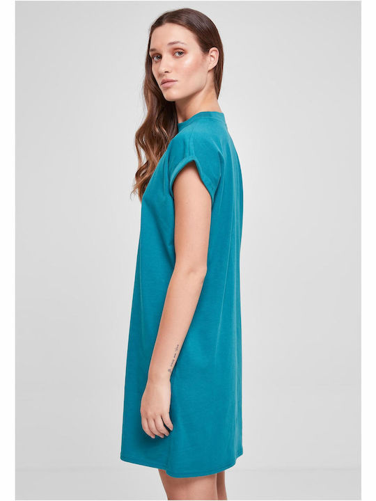 Urban Classics Ladies Mini Dress Blue