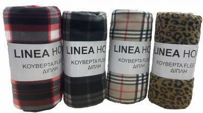 Linea Home Aurora Decke Fleece Moni 150x200cm Braun
