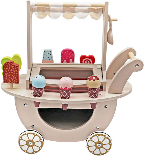 Joyland Kids Shop Ice Cream Trolley Pop made of Wood for 3+ Years Old 44 cm.