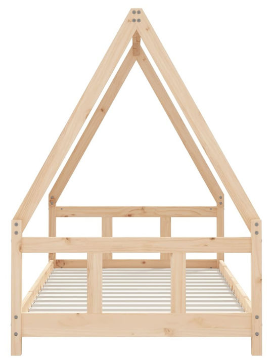 Παιδικό Κρεβάτι Μονό Μπεζ για Στρώμα 90x190cm