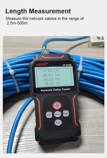 Noyafa NF-8209S Cable Tester Network RJ45 Digital
