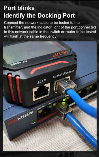 Noyafa NF-8209S Cable Tester Network RJ45 Digital