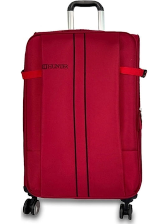 Medium Nylon Suitcase Crete Red