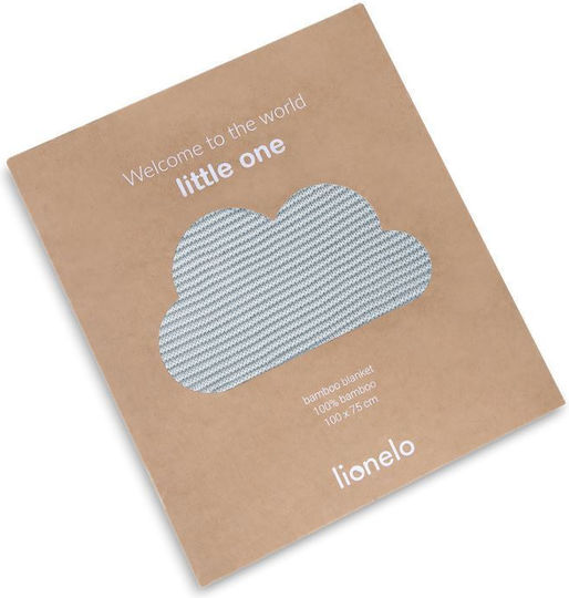 Lionelo Blanket Nursery Swaddling Blankets Bamboo Gray Gray 75x100cm