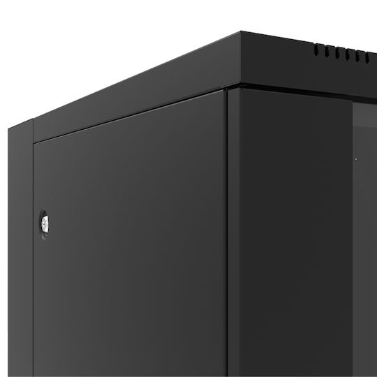 Canovate Wandmontiert Rack-Schrank 6U 60x65cm Schwarz WS3D-9-066HA