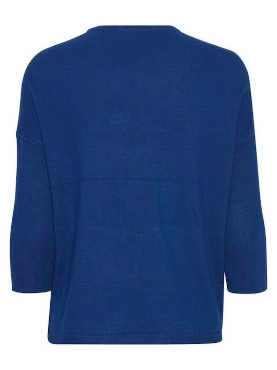 Women's Blouse with 3/4 Sleeve Blue