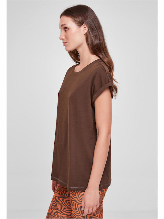 Urban Classics Women's T-shirt Brown