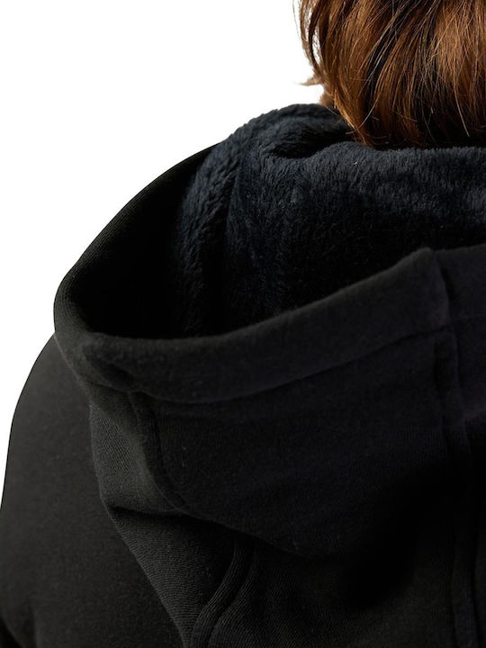 Cienega Sasquatch Ανδρική Ζακέτα Fleece με Κουκούλα Μαύρη