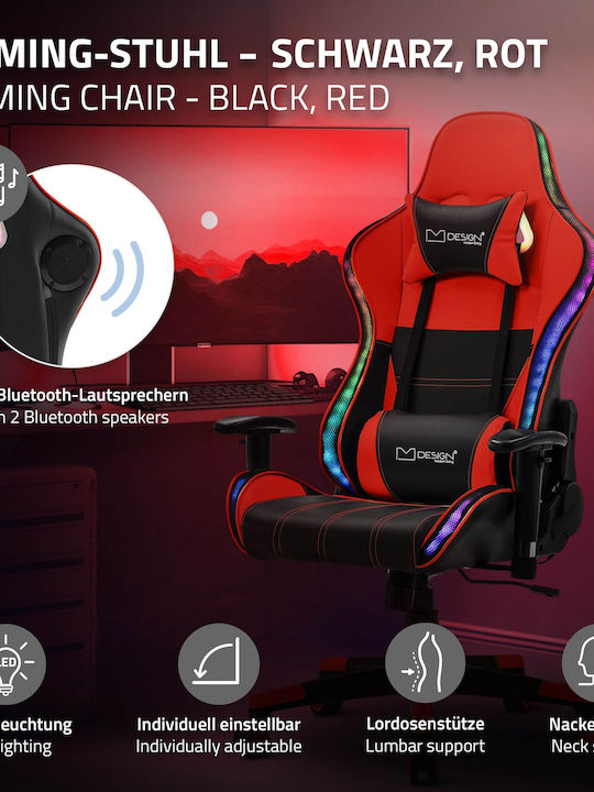 ML-Design 490010460 Künstliches Leder Schwarze Gaming Stühle ML-Design 490010460 Künstliches Leder Schwarze Gaming Stühle