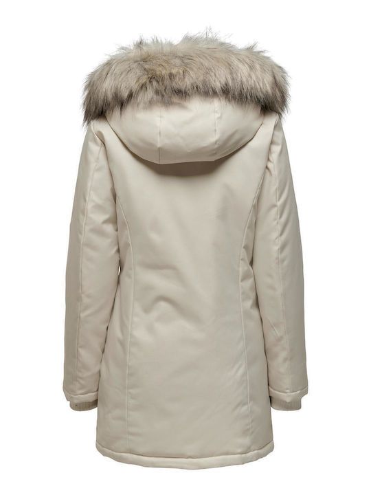 Kurz Damen Parka Jacke für Winter Moonbeam