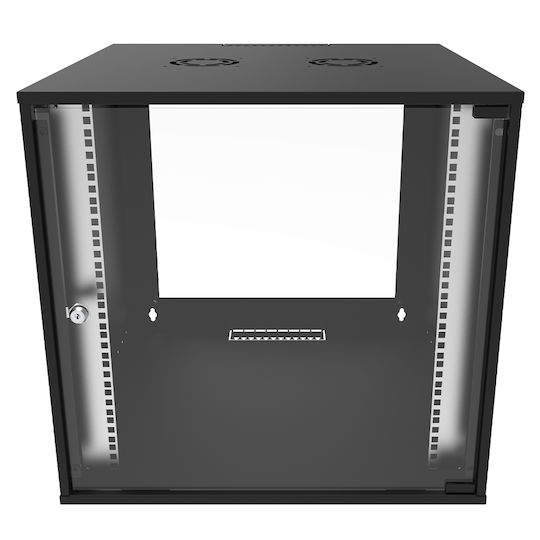 Canovate Επιτοίχια Καμπίνα Rack 12U 60x60cm Μαύρο WC1S-9-1266A