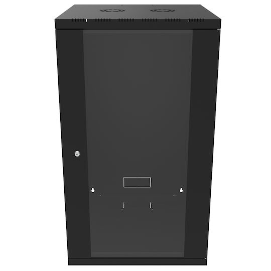 Canovate Монтиран на стена Рак кабинет 21U 60x60см Черен WS3O-9-2166A