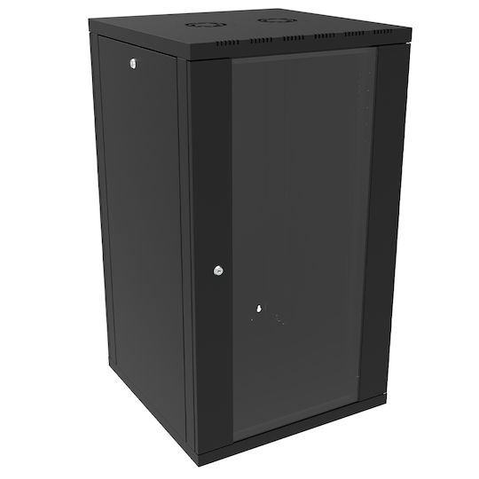 Canovate Монтиран на стена Рак кабинет 21U 60x60см Черен WS3O-9-2166A