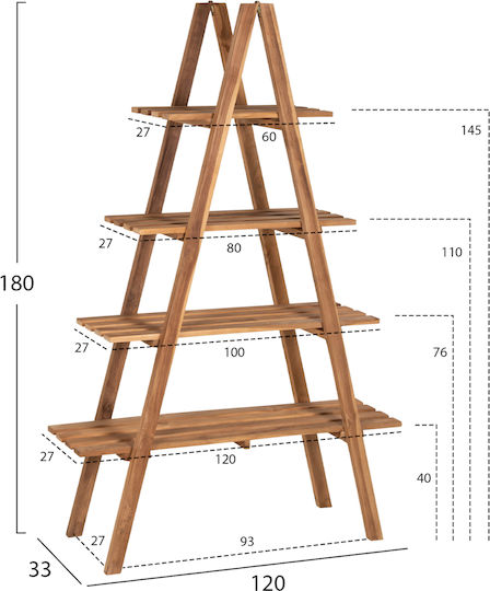 Βιβλιοθήκη Stam 120x33x180εκ. Βιβλιοθήκη Stam 120x33x180εκ.