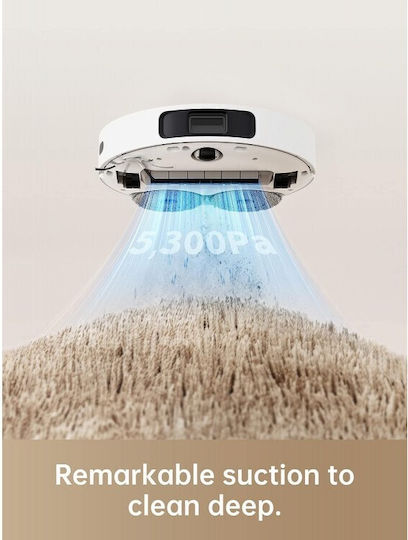 Dreame L10 Ultra Robot Vacuum Cleaner with Laser Mapping and 5300Pa Suction Power White