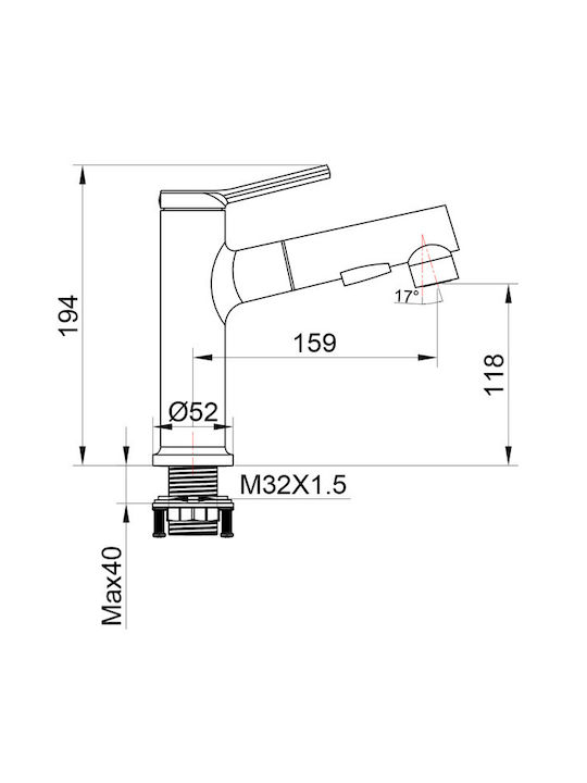 Interflex Миксер Смесител за мивка