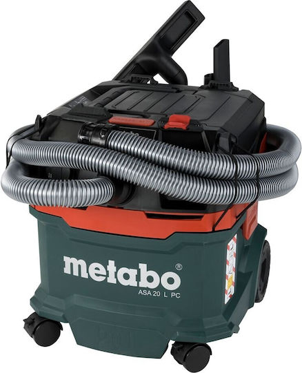 Metabo ASA 20 L PC Staubsauger Flüssigkeiten / Feststoffe 1200W mit Kunststoff Behälter 20Es