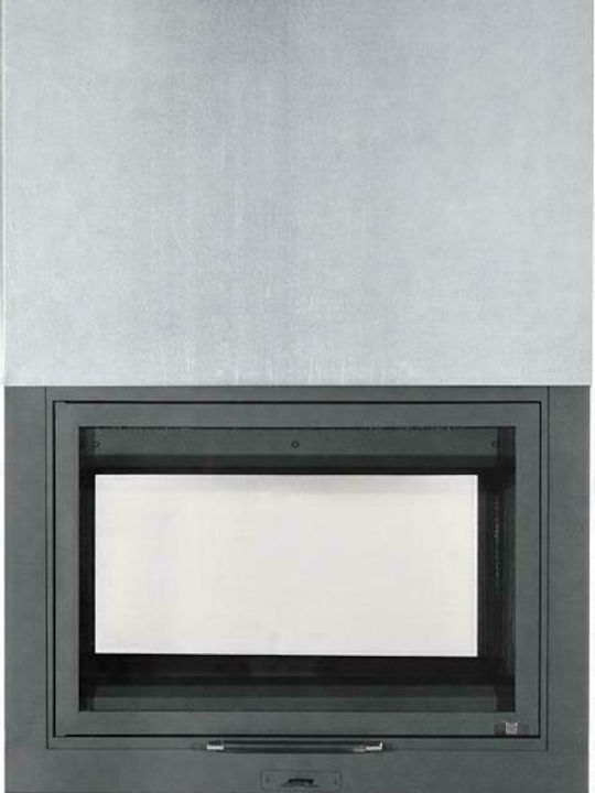 CHytiria Misailidi T-75 Wood Fireplace Insert with See-Through Window 14kW