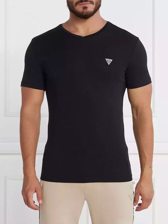 Guess Men's Short Sleeve Undershirt Black