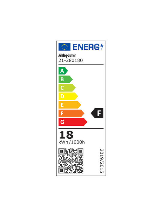 Adeleq Outdoor Ceiling Flush Mount with Integrated LED in White Color 21-280180