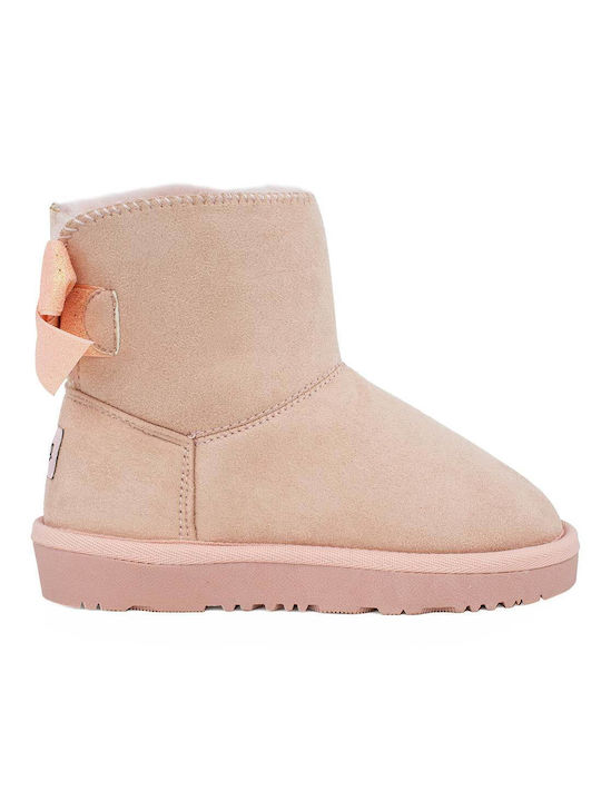 MTNG Kids PU Leather Boots Pink