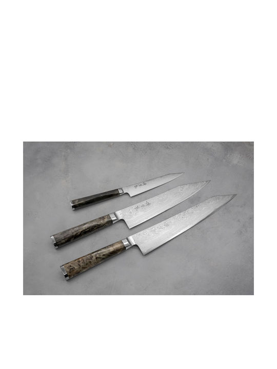 Ryusen Oukoku Ryu Μαχαίρι Chef από Δαμασκηνό Ατσάλι 21cm