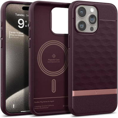 Spigen Parallax Mag Coperta din spate Silicon Burgundy (iPhone 15 Pro Max) ACS06616