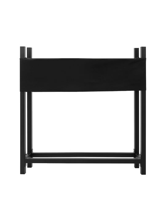 ML-Design Μεταλλικό Ράφι Αποθήκευσης Ξύλων 113x25x115cm Γκρι