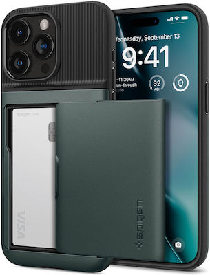 Spigen Slim Armor Cs Back Cover Durable Green (iPhone 15 ProiPhone 15 Pro)