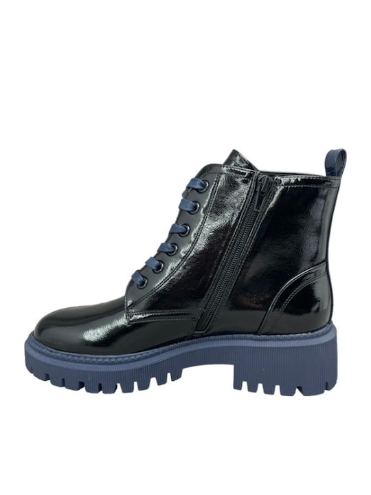 Leather Women's Ankle Boots Black