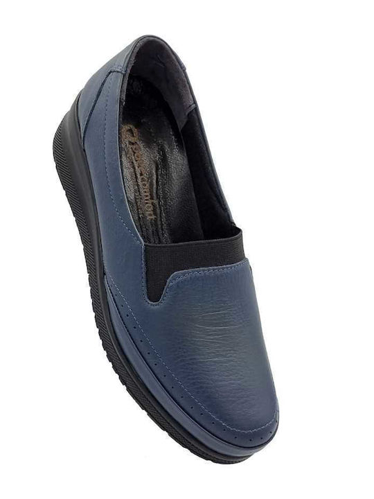 Γυναικεία Μοκασίνια σε Navy Μπλε Χρώμα