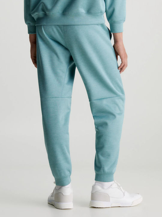 Calvin Klein Men's Sweatpants with Rubber Blue