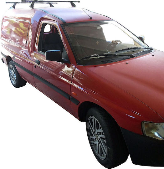 Hermes Μπάρες Οροφής Μεταλλικές για Ford Escort 3D (Σετ με πόδια) Ασημί