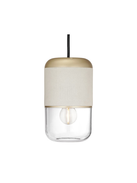Lemus Life Pendant Light Beige with Socket E27 20.5x12cm